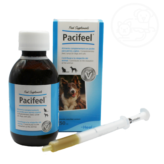 caja, bote y jeringa de Pacifeel